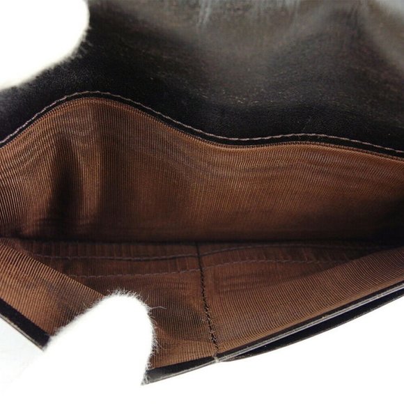 FENDI long wallet zucchino beige canvas ~ leather Authentic used - Picture 10 of 10